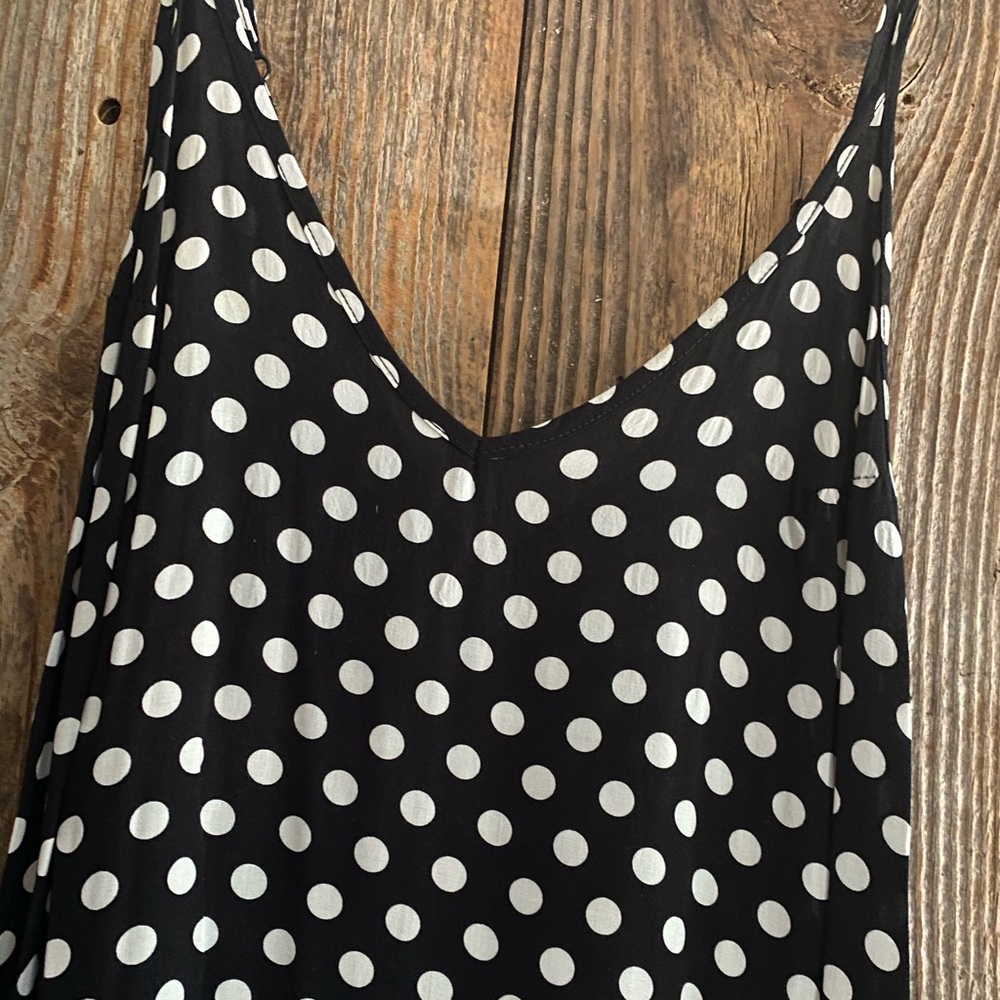 Black & White polka dot maxi